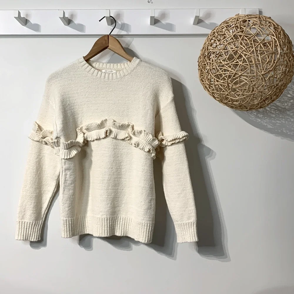 Zara Fancy Collection Ruffle Knit Sweater - Picture 5 of 5